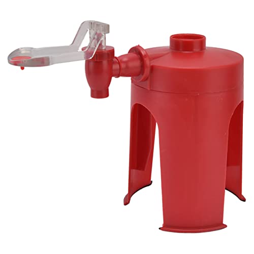 Water Dispenser Mini Automatic Red Upside Down Drink Fountain for Home Travelling Camping Water Soda Beverage