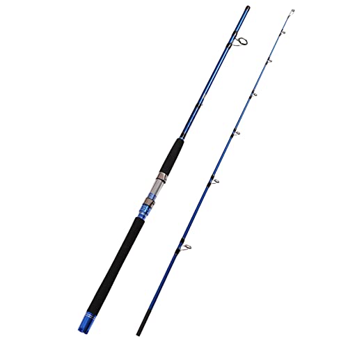Fiblink 2-Piece Saltwater Spinning Fishing Rod Offshore Graphite Portable Fishing Rod (7 Feet)