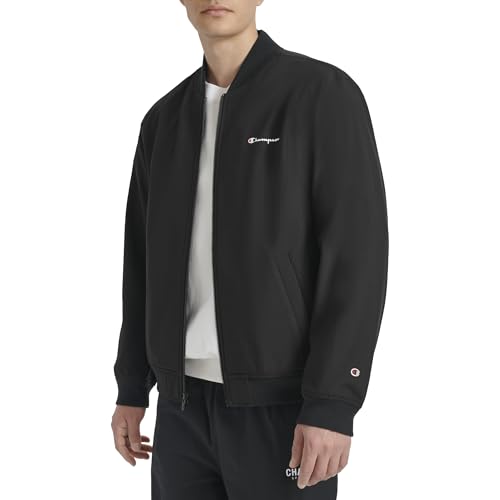 Champion mens Soft Shell Sport Bomber Jacket With Logo
