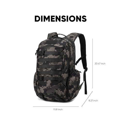 Fortune Edge 35L Tactical Backpack for Men, MOLLE Military Bug Out Bag, Waterproof Rucksack for Hiking with Hydration Port...