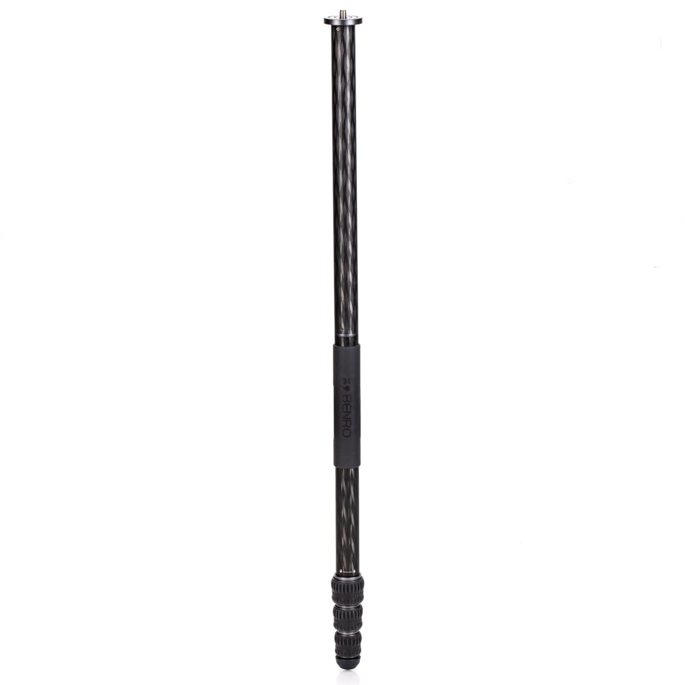 Benro Rhino Series Carbon Fiber Tripod with Lightweight Foldable Design, Multi Angle Legs, Twist Lock Adjustments and Monopod Conversion for Hybrid Photo and Video Creators (FRHN24C)