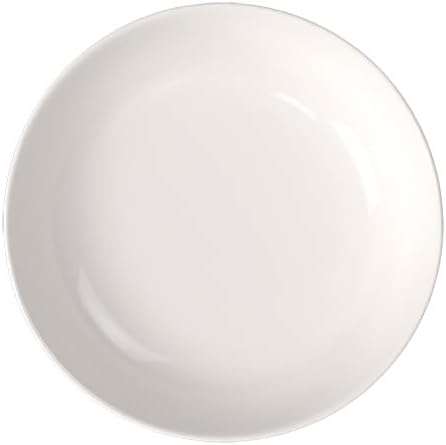 Villeroy & Boch For Me Shallow Round Vegetable Bowl, 7.5 in, Premium Porcelain, White