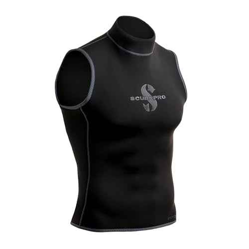 SCUBAPRO Sport Hoodless Scuba Diving Vest, 2.0 MM, Limestone-Based Pure Neoprene, Unisex, M