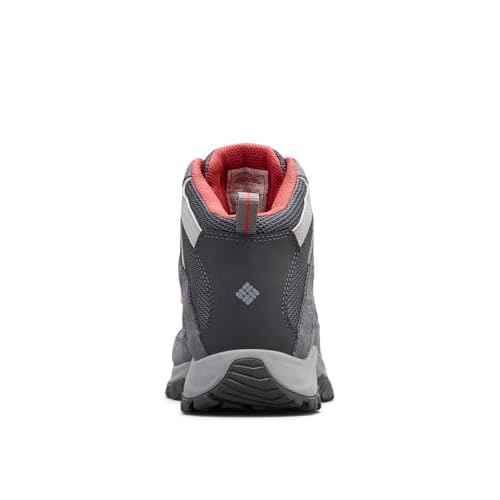Columbia Womens Crestwood Mid Waterproof, Graphite/Daredevil, 9.5