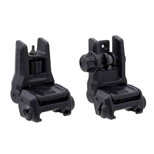 Magpul MBUS 3 Front & Rear Sight Set Fits Picatinny Rail, Black, MAG1166-MAG1167
