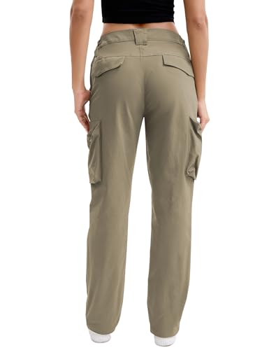 AOHIKE Cargo Pants for Women Light Weight Hiking Travel Pants with 7 Deep Pockets