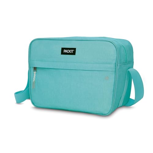 PackIt Freezable Zuma Can Cooler, Built with EcoFreeze Technology, Collapsible, Reusable, Zip Closure with Adjustable Shou...