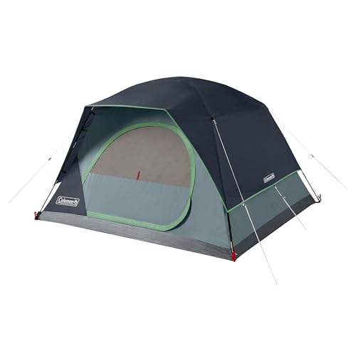 Coleman Skydome Tent with 5 Minute Setup, 2/4/6/8-Person Weatherproof Tent with Rainfly & Carry Bag, 20% More Headroom Tha...