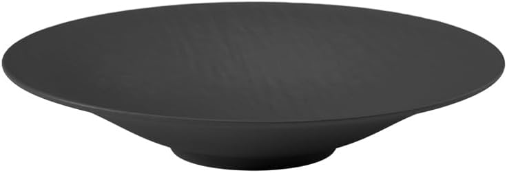 Villeroy & Boch Manufacture Rock Deep/Rim Bowl, 11.5 in, Premium Porcelain, Made in Germany, Black