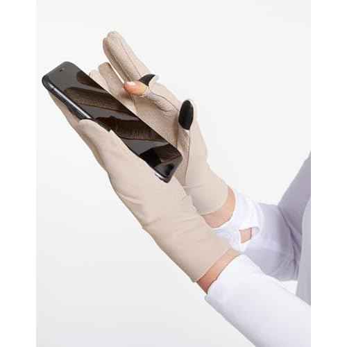 Solbari Women¡¯s Driving Gloves UPF 50+ Sun Protection, UV Shield for Hands & Touchscreen-Compatible for Commutes & Traveling