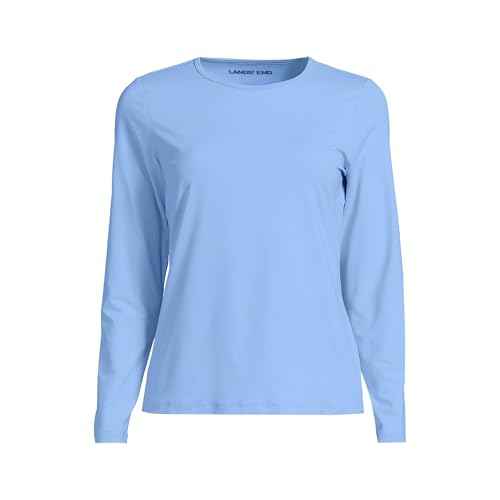 Lands' End Women's Sunshade UPF 50 Long Sleeve Relaxed Rash Guard