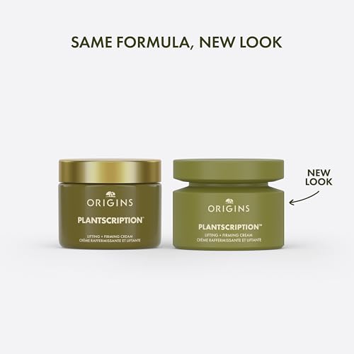 Origins Plantscription Lifting + Firming Peptide Moisturizer | Anti Aging Face Cream | Visibly Smooths Fine Lines and Wrinkles | With Peptide & Rice Extract, 1.7 Fl Oz