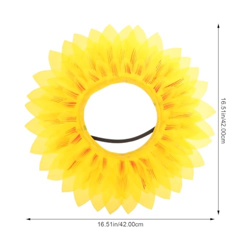 Vicasky Sunflower Head Cover for Kids Fun Sunflower Costume Accessory for Parties Festivals and Role Play Easy to Wear Per...