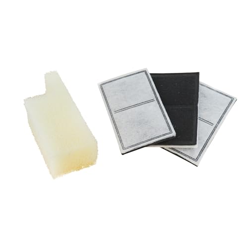 PetSafe Drinkwell Replacement Filter Pack for Outdoor Dog Water Fountain, 3 Carbon Filters & 1 Foam Filter