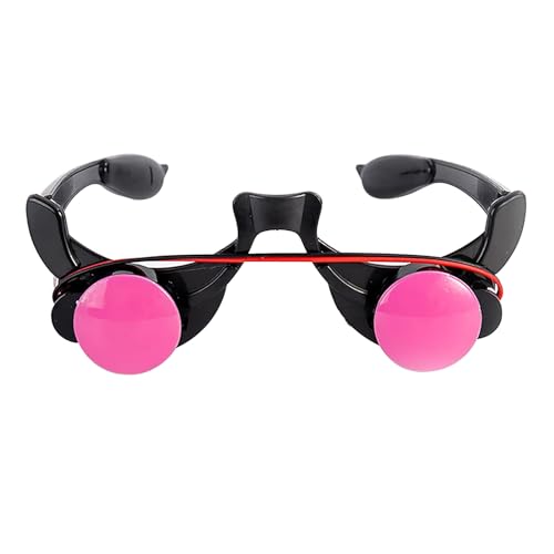 Holiberty Glowing Red Eyes Glasses Grim Reaper Cosplay Halloween Costume Accessory Light up Glasses Eyewear Rave Party Favors