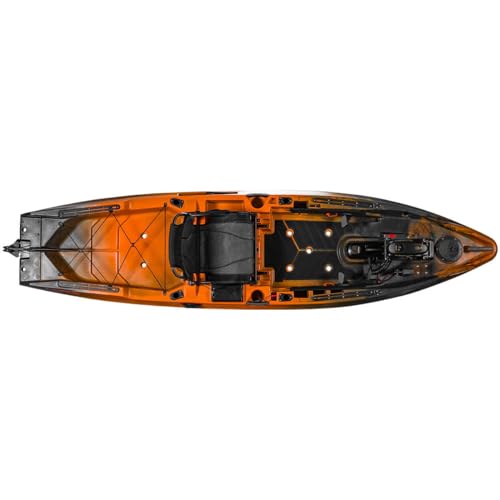 Old Town Sportsman AutoPilot 120 Solo Angler Sit-on-Top Motorized Fishing Kayak with Minn Kota Trolling Motor, 12ft