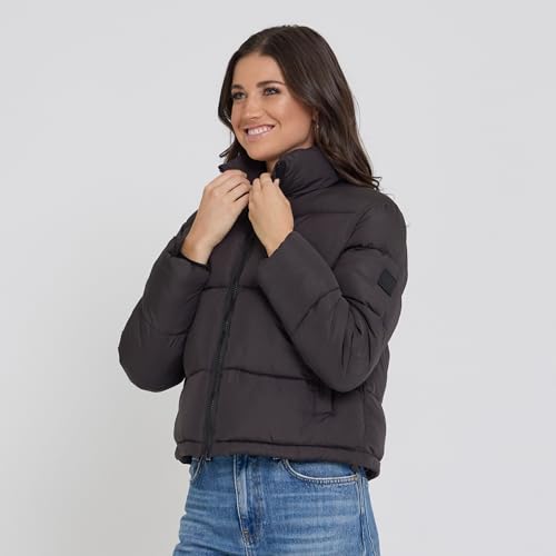 Steve Madden Cropped Puffer Jacket, Warm Winter Coats for Women, Trendy Cute Winter Jackets for Women
