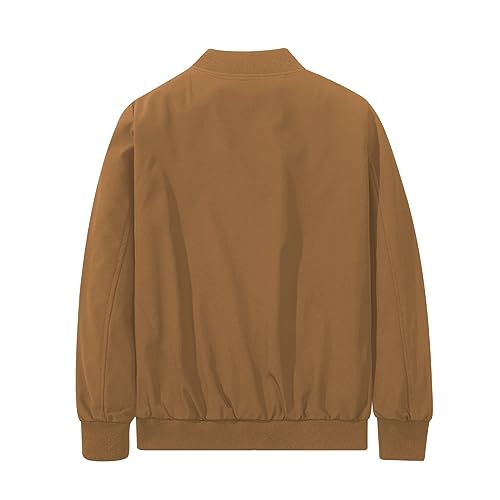 XiaoYouYu Men's Bomber Jacket Fashion Stylish Lightweight Windbreaker Spring Fall Casual Jackets for Men