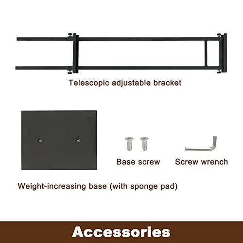 ZEGNEER Black Pedestal Poster Sign Stand for Display, Adjustable Height Up to 80 Inchs, Heavy Duty Banner Double Sided Sig...