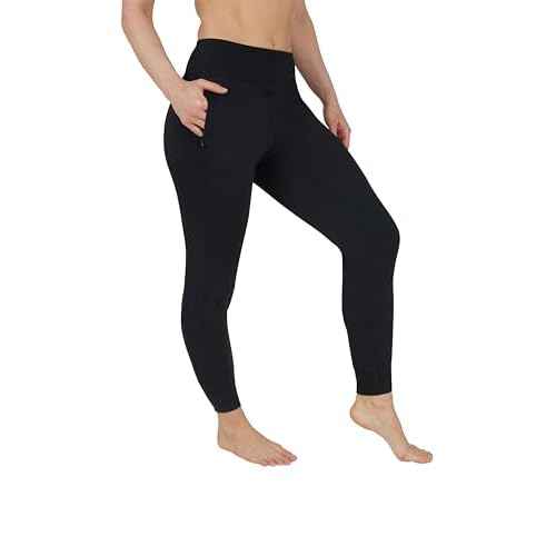 90 Degree By Reflex Womens Jogger Pants Athletic High Waisted Running Sweatpants Workout Jogger with Zippered Pockets