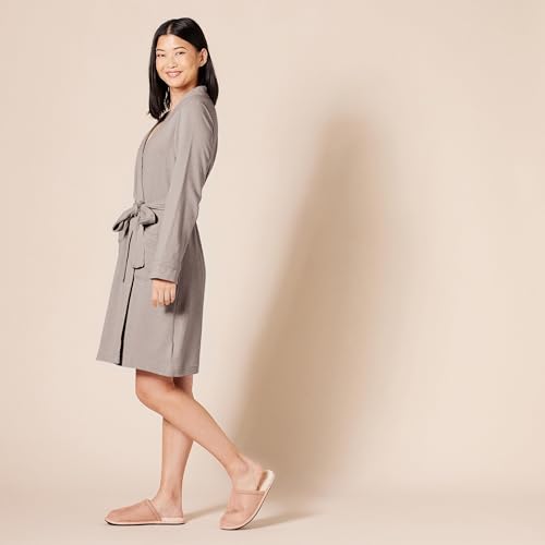 Amazon Essentials Women's Lightweight Waffle Mid-Length Robe (Available in Plus Size)