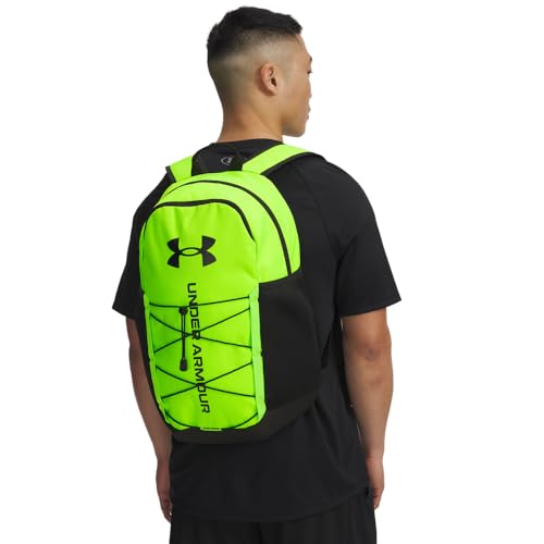 Under Armour Unisex Hustle Sport 6.0 Backpack, (389) Hyper Green/Black/Black, One Size Fits Most