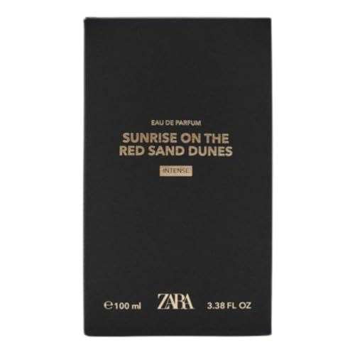 Zara Sunrise On The Red Sand Dunes Intense Perfume for Men Warm & Addictive Fragrance with Bergamot Ginger Amber Labdanum and Orange Blossom Eau de Parfum EDP 100ml (3.38 fl. oz)