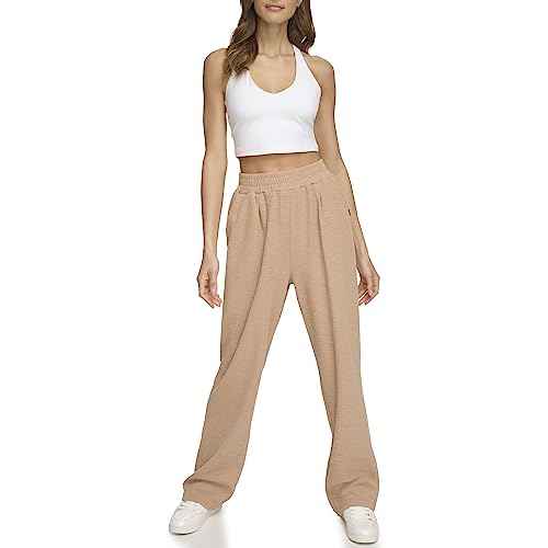 DKNY Womens Performance Trouser Tech Slub Relaxed Fit