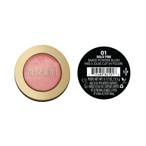 Milani Baked Blush, Powder Blush for Cheeks, Cruelty Free Makeup - Shape, Contour & Highlight Face for a Shimmery or Matte...