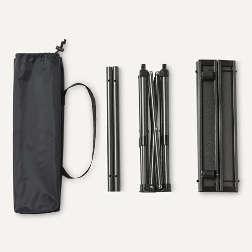 Amazon Basics Camping Table, Small, Folding, Camping Essentials, Black
