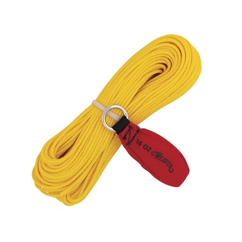 Weaver Arborist Throw Line and Weighted Throw Bag Kit, 150 ft Polyethylene Tree Climbing Rope 16 oz Throw Weight Set, Hand...