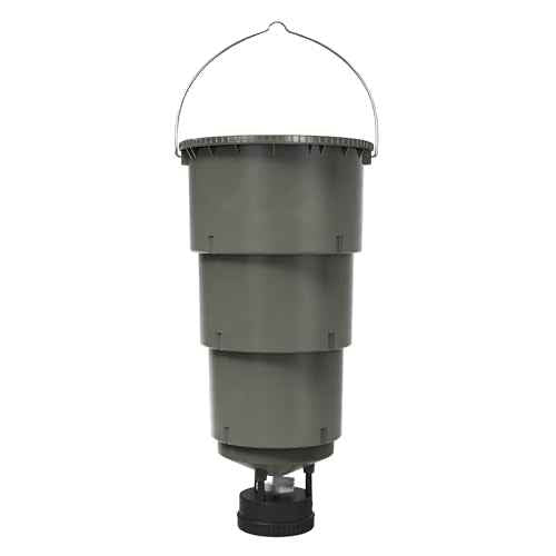 Moultrie All-in-One Hanging Deer Feeder - 30lb Capacity - Collapsible Bucket - Digital Timer with 4 Daily Feeds - Moultrie Connect Bluetooth