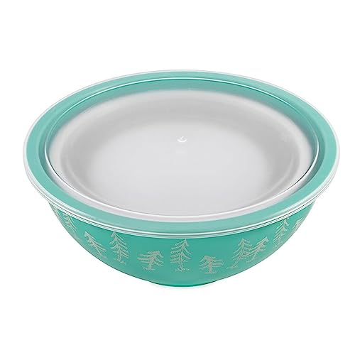 Camco Nesting Bowl Set with Lids - Features Life is Better at The Campsite Design - Camping Dishware Set Includes 4 Durabl...