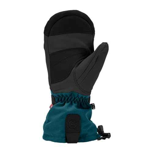 Gordini Women's Cache Gauntlet Mitten, Spruce/Black, Small
