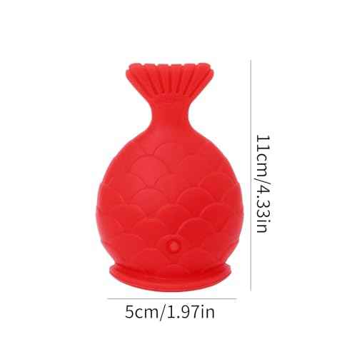Generic Lip Enhancer Plumper Device,lip plumper device,fish lip plumper,Natural Pout Mouth Beauty Tool With Fish Design,Silicone Filler Plumper For Sexy Mouth, Natural Pout For Girls And Women, Red