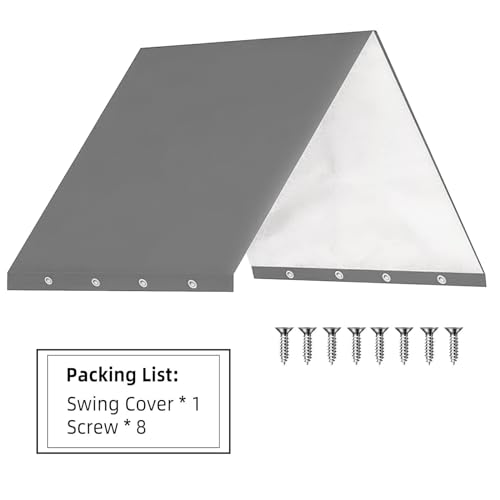 Playset Canopy Replacement,52“ x 90” Playground Canopy,Swing Set Replacement Tarp Canopy Replacement,Kids Playground Roof ...
