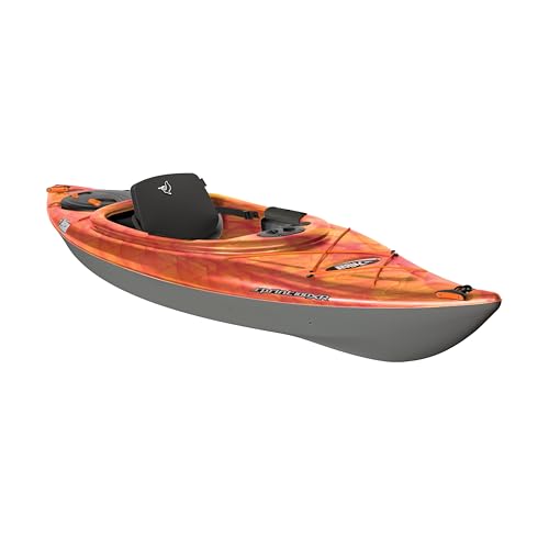 Pelican Sprint 100XR - Touring Sit in Kayak - Vapor Fireman Red - Yellow - Lightweight Patented Ram-X™ Material -Ergobreez...