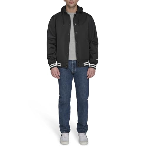 Champion mens Champion Men's Lightweight Varsity Jacket With Jersey Hood