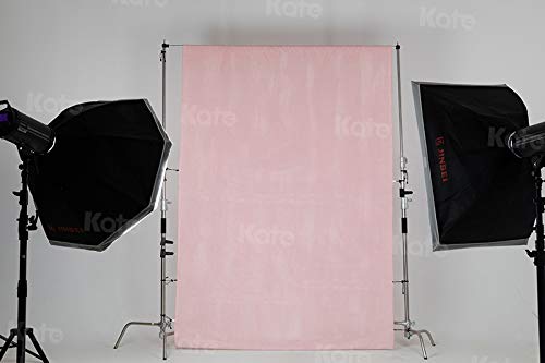 Kate 6ftX9ft Solid Light Pink Backdrop Portrait Photography Background for Photography Studio Children and Headshots Light...