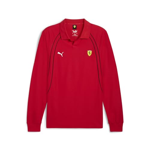 PUMA Mens Scuderia Ferrari Formula 1 Long Sleeve Race Polo