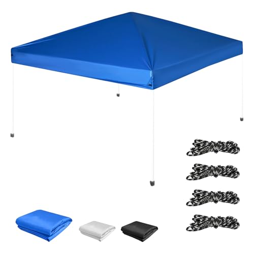 10×10 Canopy Replacement Top Cover, Pop Up Canopy Replacement Tent Cover, Waterproof Canopy Top for Straight Leg Frame, fo...