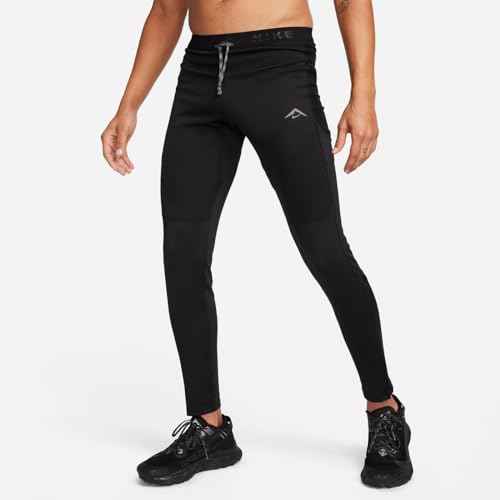 Men's Lunar Ray Winter Running Tights (010 - Black/Black/White)