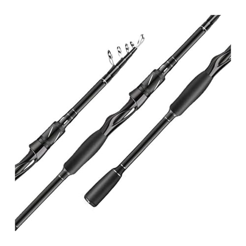Fishing Rod Carbon Fiber Pattern Spinning Rod Telescopic Fishing Rod 1.8/2.1/2.4/2.7M Casting Lure Feeder Rod Stick Super ...