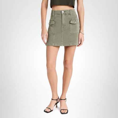 PAIGE Women's Jessie Skirt W/Cargo Pockets, Vintage Ivy Green, 30