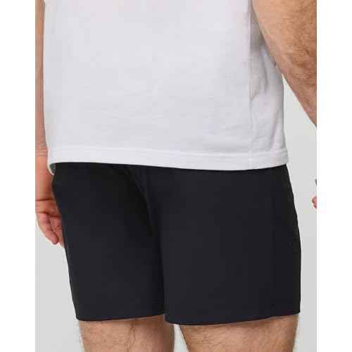 INTO THE AM Men's Daily Shorts 7" & 9" Inseam - Dry Fit Stretch Chino Flat Front Tech Golf Shorts