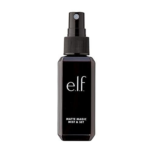 e.l.f., Matte Magic Mist & Set - Small, Lightweight, Long Lasting, Mattifying, Revitalizes, Controls Shine, Refreshes, Hyd...