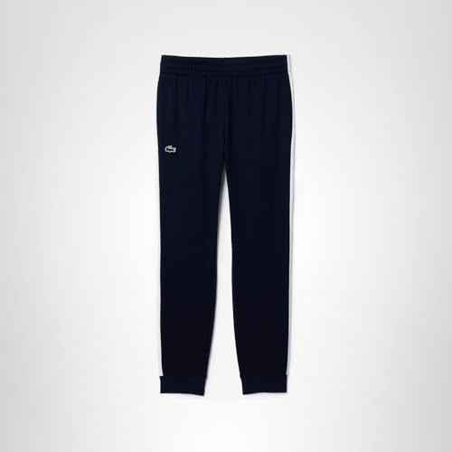 Lacoste Men's Sport Sportsuit Tennis Sweatpants, Navy Blue/White, Medium