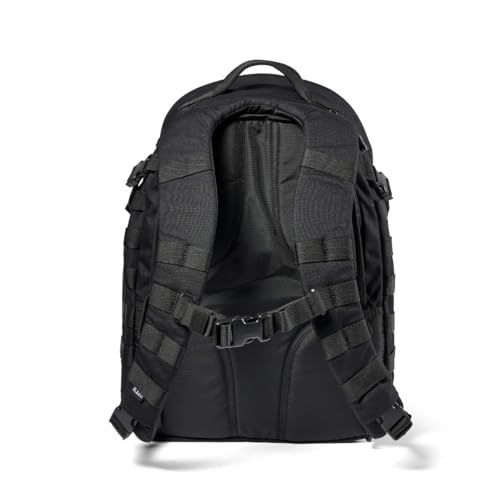 5.11 Tactical Rush 24 2.0 Backpack Bundle with Adjustable Uniform Hat, Black – Rugged 37L Tactical Pack and Cap Combo for ...