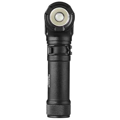 Streamlight 88095 ProTac 90X 1000-Lumen Right Angle Compact Multi-Fuel Tactical EDC Flashlight Includes Rechargeable Battery and Holster, Black