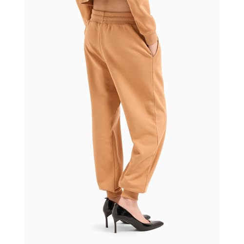 Armani Exchange Women's Cotton Diagonal French Terry Jogger with Script Logo